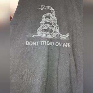 Gadsen flag black on black tshirt